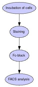 FACS staining for activation markers (e.g. CD80) Graph